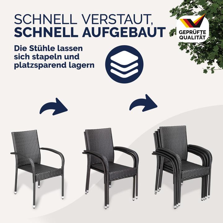 Immagine prodotto Casaria Polyrattan Gartenstühle