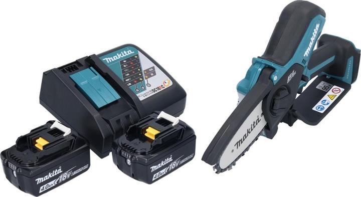 Actual product image Makita DUC 101 RM Battery-powered pruning saw 18 V 10 cm Brushless + 2x battery 4.0 Ah + charger (Battery chain saw)