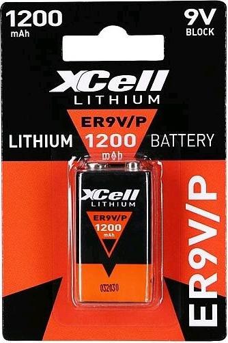 Actual product image XCell 9 V block battery lithium ER9 (1 pcs., 9V Block, 1200 mAh)