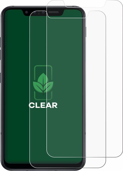 Actual product image ScreenLeaf Protective film sustainable screen protector screen protector film clear transparent (2 Piece, G8s ThinQ)