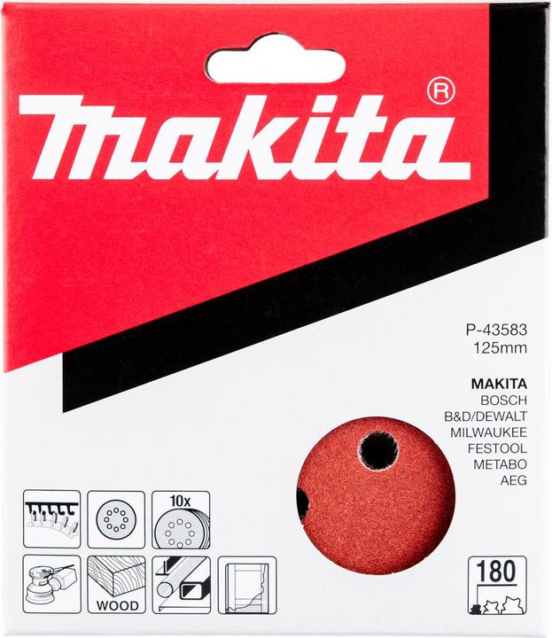 Actual product image Makita Sandpaper (P180)