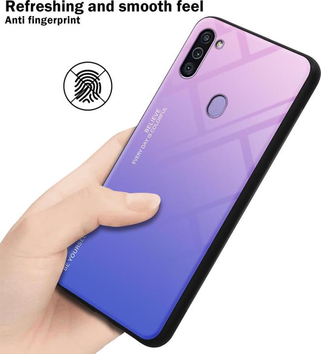 Productafbeelding Cadorabo TPU 2 kleuren glasdekking (Samsung Galaxy M11, Samsung Galaxy A11)