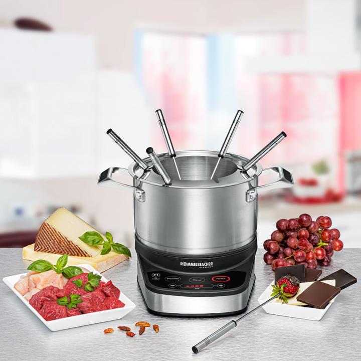 Actual product image Rommelsbacher All-in-One 20.F 1200 (Chocolate fondue, Cheese fondue, Chinoise Fondue, Fondue Bourguignonne)