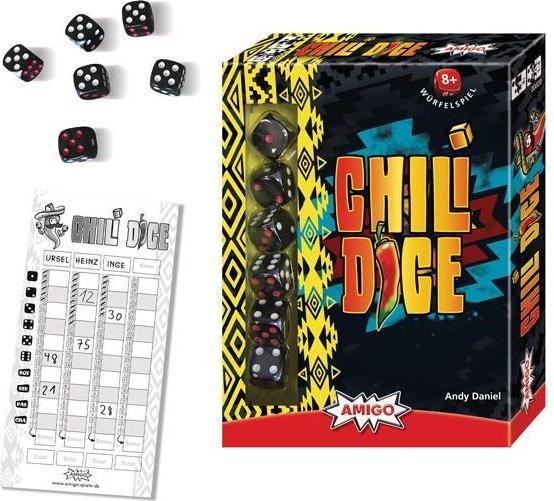 Actual product image Amigo Chili Dice, d from 8 years, 1-4 players, dice game, family game (German, English)