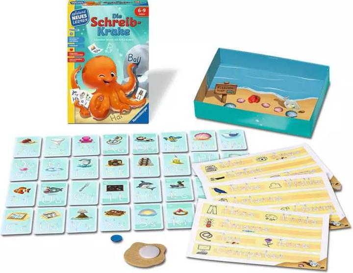 Immagine prodotto Ravensburger 24683 - Il polpo scrivente - gioco educativo per bambini, gioco per imparare a scrivere per bambini (Tedesco)
