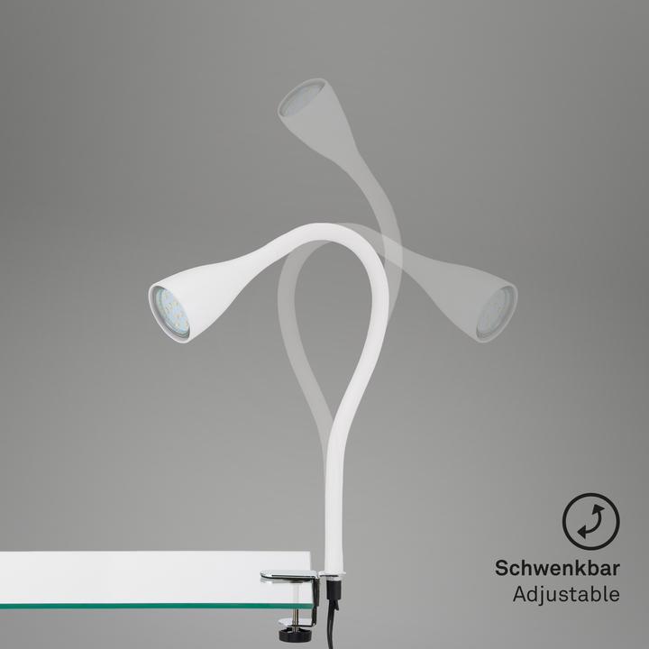 Image du produit Briloner Lampe LED à pince, blanc, 1xLED/GU10/3W (250 lm, GU10)