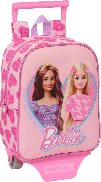 Barbie Zaino scuola con ruote Love Pink 22 x 27 x 10 cm