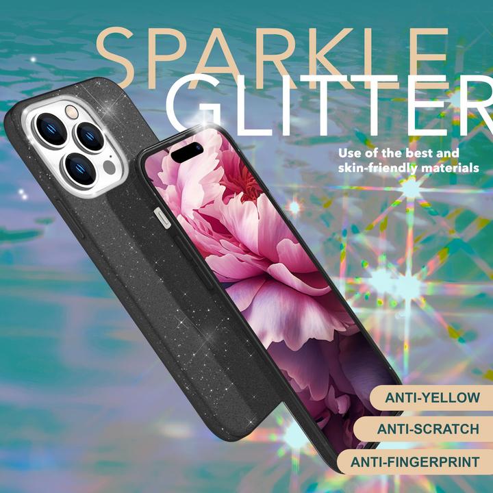 Actual product image Nalia Glitter cover (Apple iPhone 15 Pro)