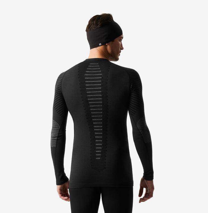 Produktbild Wedze Skiunterwäsche Funktionsshirt Herren Wolle atmungsaktiv – BL 900 schwarz (XXL)