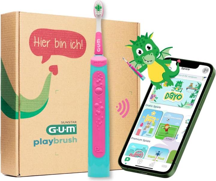 GUM Playbrush intelligente Schalzahnbürste (Schallzahnbürste)