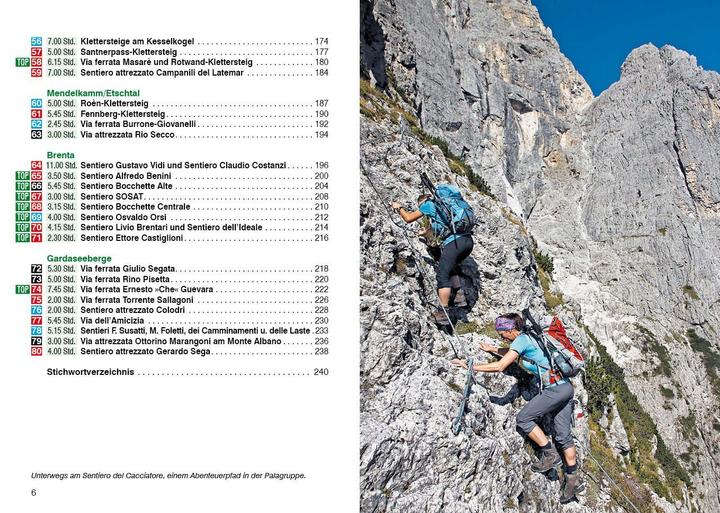 Actual product image Klettersteige Dolomiten - Brenta - Gardasee (German, Mark Zahel, 2023)