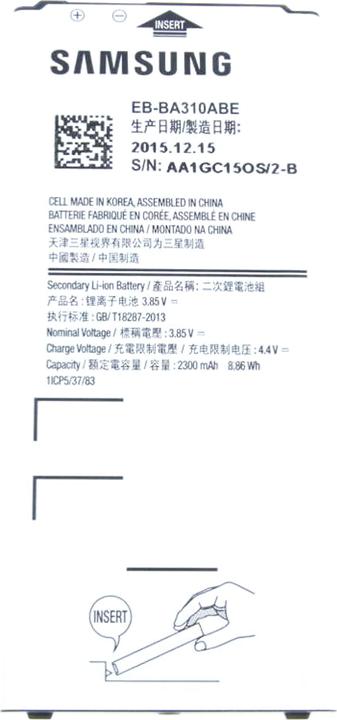 Image du produit Samsung EB-BA310ABE - Batterie - Li-Ion - 2300 mAh - pour Galaxy A3 (2016) (Batterie)