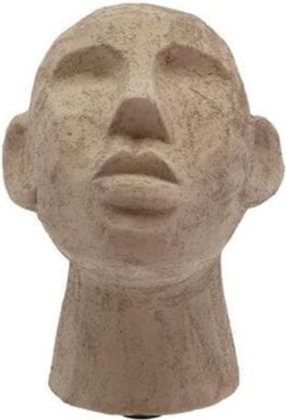 Produktbild Villa Collection Aufsteller Skulptur Kopf, Steinbraun (18 x 16 x 23 cm)