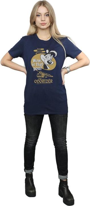 Actual product image Looney Tunes Womens/Ladies Pepe Le Pew Odorizer Cotton Boyfriend T-Shirt (L)