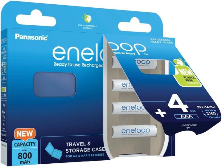 Image du produit Panasonic eneloop & Box (4 pcs, AAA, 800 mAh)