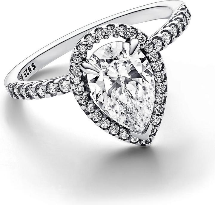 Image du produit Pandora Anneau de couronne de poire étincelant (60, Argent 925)