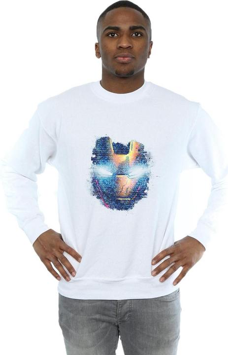 Image du produit - Sweat AVENGERS IRON MAN DISTRESSED HEAD - Homme (XL)