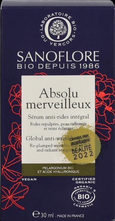 Image du produit Sanoflore Absolu Merveilleux Sérum anti-rides global (30 ml)