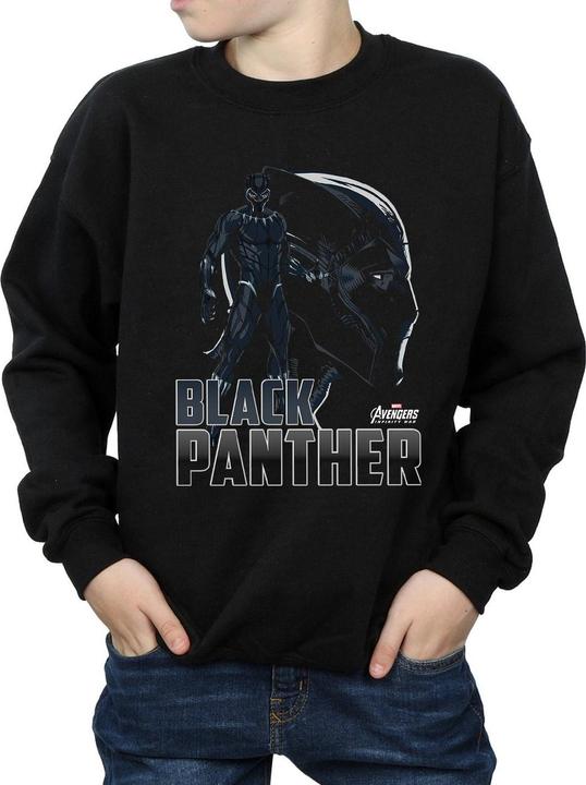 Produktbild Avengers Infinity War Black Panther Character Sweatshirt Jungen (152, 158)