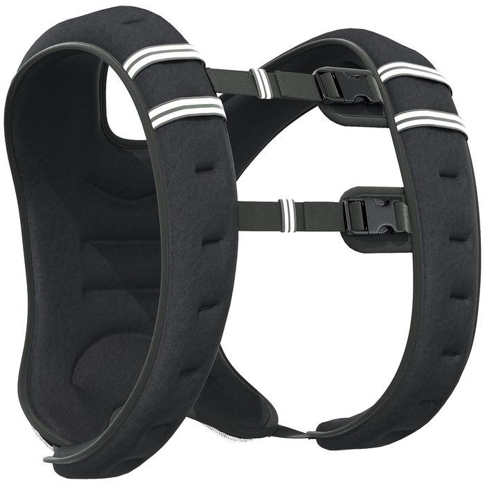 Immagine prodotto Swisshandel24 Gilet per l'allenamento della forza Peso Gilet 10 kg regolabile Tessuto Oxford Sabbia metallica (1 x 10 kg)