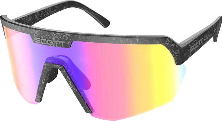 Actual product image Scott Sports Sport Shield Sports Glasses (Marble Black, Teal chrome)