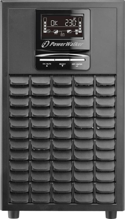 Image du produit Powerwalker VFI 3000 CG PF1 3000VA / 3000W Tour UPS en ligne Double Conversion Slot SNMP Power Factor One (3000 VA, 3000 W, Double convertisseur en ligne Onduleur)