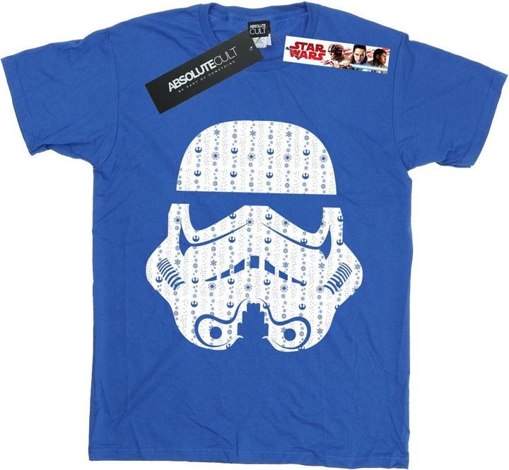 Star Wars Christmas Stormtrooper Helmet TShirt Jungen