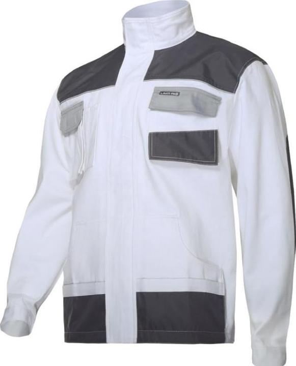 Lahti Pro Sweatshirt White and gray 100% Cotton S/48 (L4041348) (S)