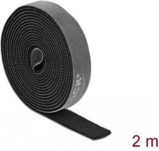 Actual product image Delock Velcro tape 2 m x 15 mm Black (15 mm)