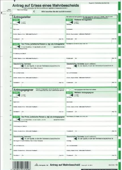 Actual product image Rnk 100 RNK-Verlag Dunning notice for machine processing Forms 705L for laser printer (2 x)