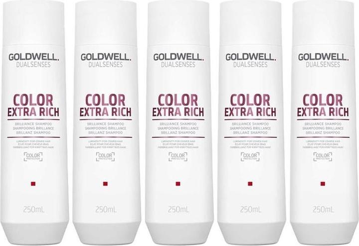 Goldwell 10x Dualsenses Farbe extra reichhaltiges Brilliance Shampoo 250ml (250 ml, Flüssiges Shampoo)
