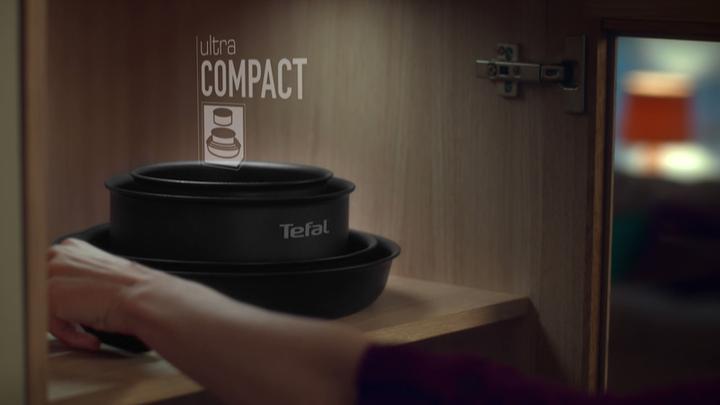 Actual product image Tefal Ingenio Preference On 13-piece set (24 cm, Pan set + pot set, Frying pan, Saucepan, Pot, Wok, Stainless steel)