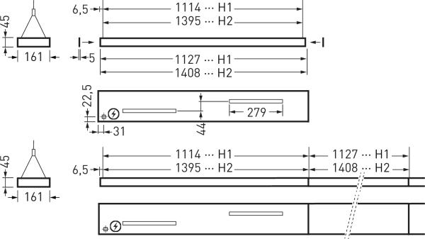Actual product image Trilux Opendo H1-L PW19 53-840 ET 01 (White)