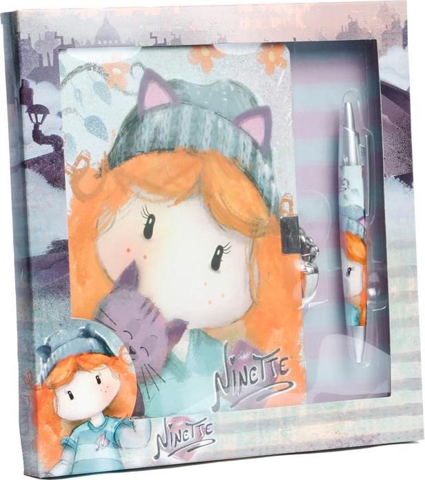 Actual product image Forever Ninette Gift Box Padlock Diary and Pen Cute
