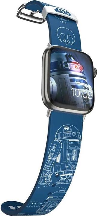 Actual product image Moby Fox Bracelet Smartwatch Star Wars R2-D2 Blueprints 22 mm (22 mm, Stainless steel, Silicone)