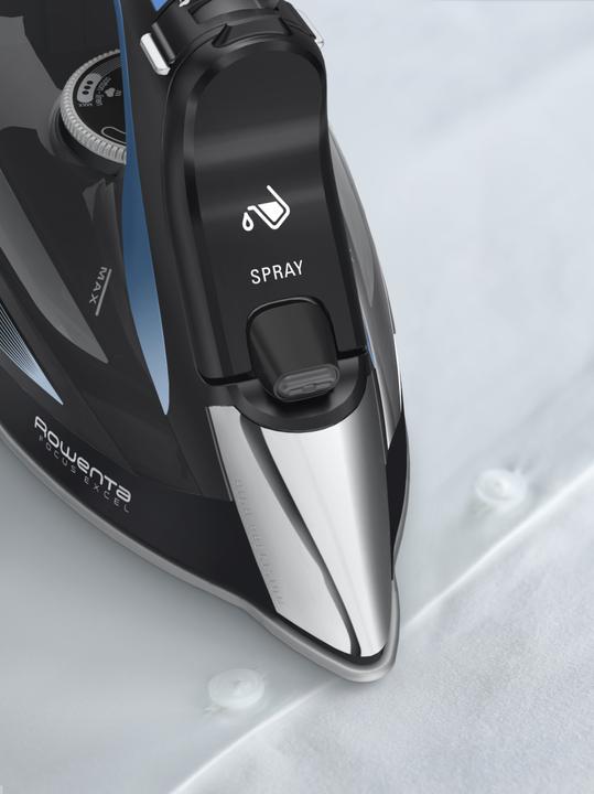 Produktbild Rowenta DW5310 Dampfbügeleisen Microsteam 400 HD Laser 2700 W Schwarz, Blau (2700 W, 180 g/min)