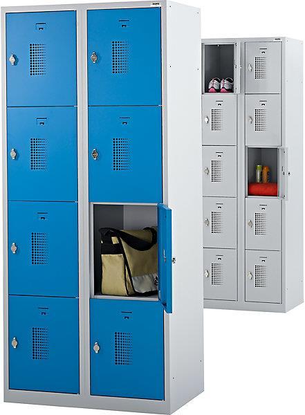 Image du produit eurokraft basic Armoire à casiers avec verrou rotatif pour cadenas, 10 casiers (80 cm, 180 cm)