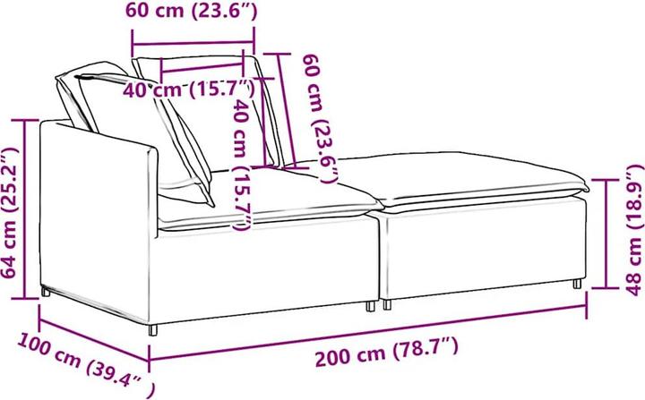 Actual product image VidaXL Raleigh (Modular sofa)