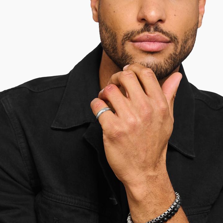 Actual product image Thomas Sabo Ring mit Linien Silber (58, 925 Silver)