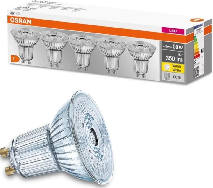 Productafbeelding Osram LED-basis (GU10, 4.30 W, 350 lm, 5 x, F)