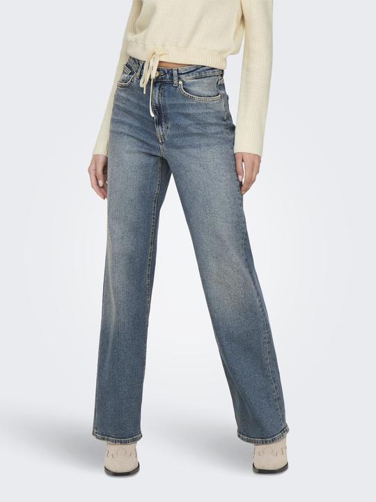 Actual product image Only ONLJUICY Hohe Taille Weiter Beinschnitt Jeans Jeans mit weitem Bein (W28/L32)
