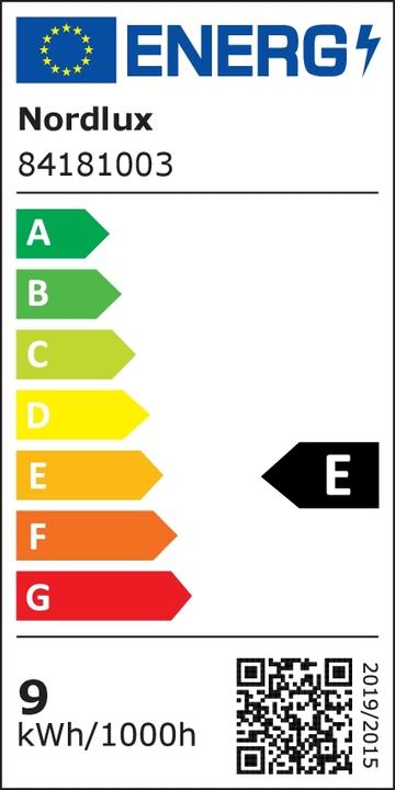 Energie-Label Nordlux LED-Aussenwandleuchte 6 W Warm (570 lm, IP54)