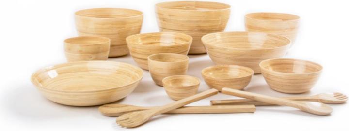 Image du produit Albert L. point) Bol en bambou naturel 10 x 5 cm (1 x)
