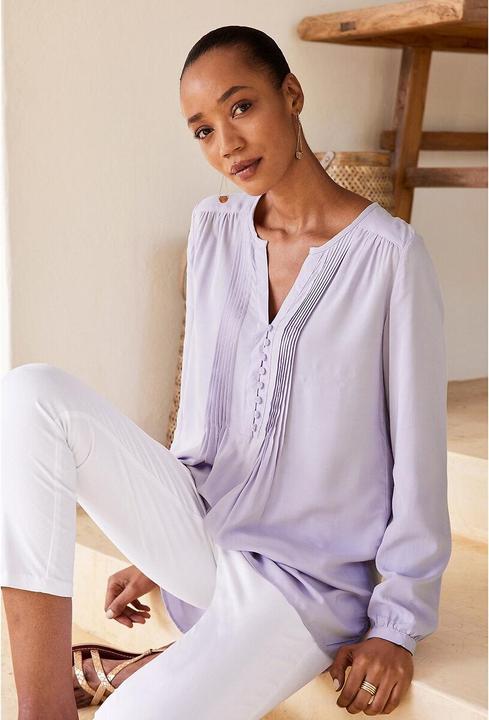 Actual product image Anne Weyburn Straight five-pocket trousers in stretch cotton (34)