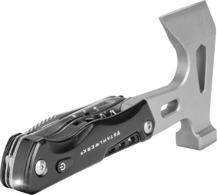 Immagine prodotto Stahlwerk Set di strumenti di sopravvivenza multifunzionali con coltello tascabile e torcia a LED