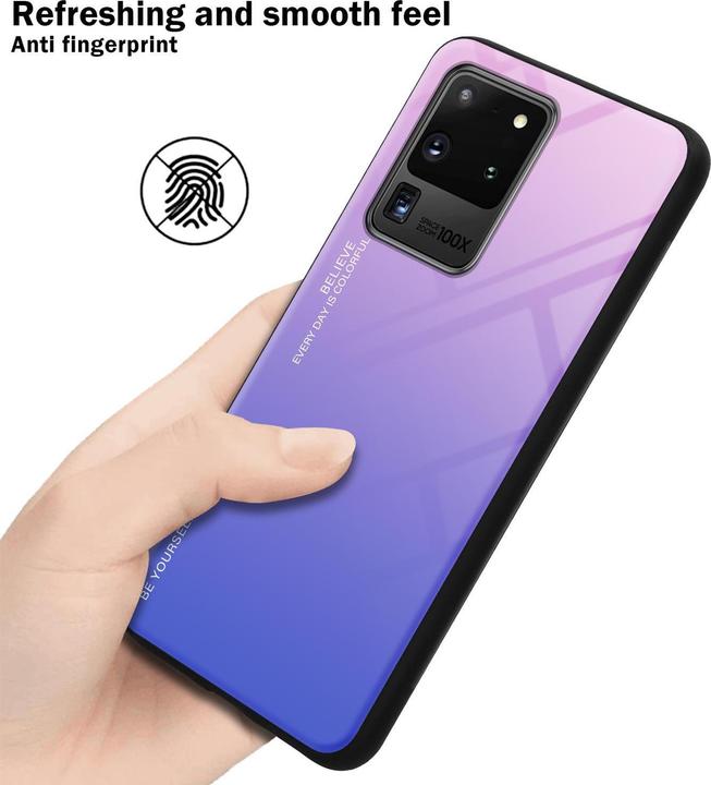 Productafbeelding Cadorabo TPU 2 kleuren glasdekking (Samsung Galaxy S20 Ultra)