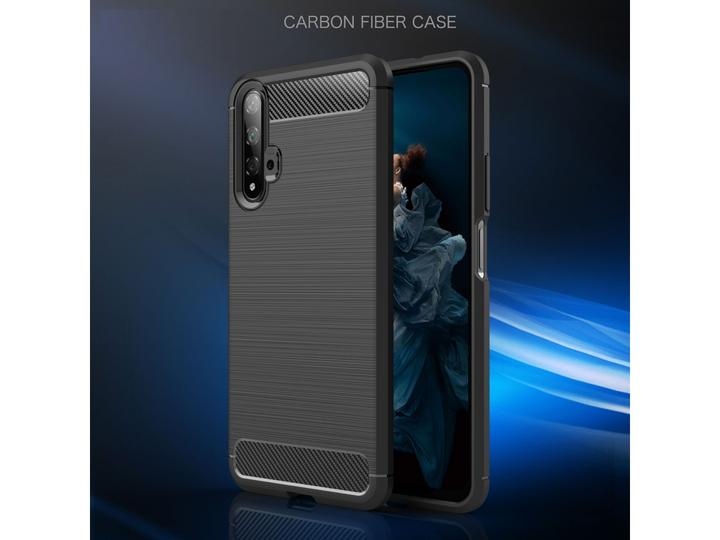 Produktbild Screenguard Huawei Nova 5T Hülle Carbon Brushed Soft TPU (Huawei Nova 5T)