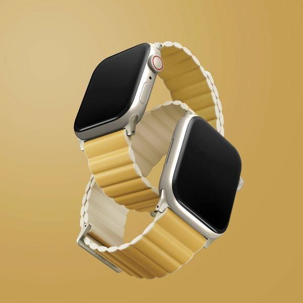 Produktbild Uniq pasek Revix Premium Apple Watch Series 1/2/3/4/5/6/7/8/SE/SE2/Ultra 42/44/45/49mm Edition Rever (ecological leather, Silicon, Plastic)