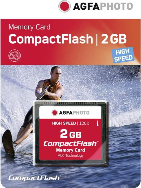 Produktbild AGFAPHOTO Compact Flash 2GB High Speed 120x MLC (2 GB, CF)