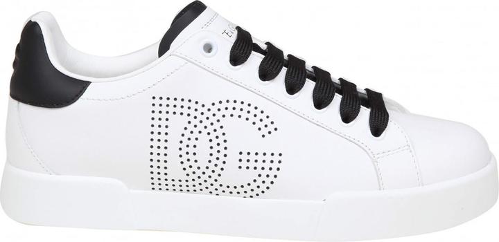 Immagine prodotto Dolce & Gabbana portofino light sneakers in black and white leather (43)